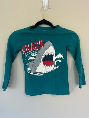 Carters Long Sleeve Shark Attack Shirt Size 6 (1620)